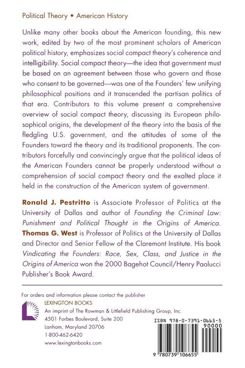 Produktbild: American Founding and the Social Compact
