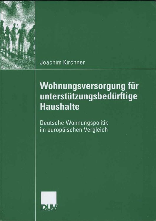 Produktbild: Wohungsversorgung f&uuml;r unterst&uuml;tzungsbed&uuml;rftige Haushalte