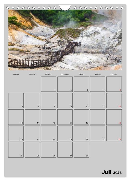 Produktbild: Wundervolles Japan (Wandkalender 2026 DIN A4 hoch), CALVENDO Monatskalender