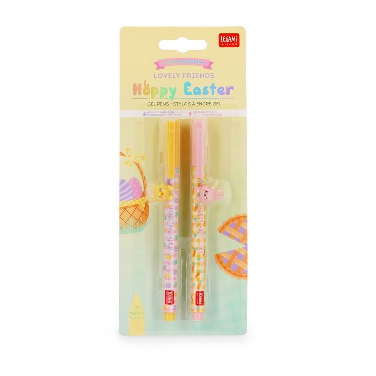 Produktbild: Legami Gelstift - Lovely Friends - Hoppy Easter - Set of 2