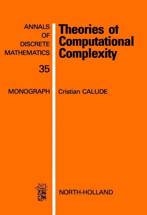Produktbild: Theories of Computational Complexity