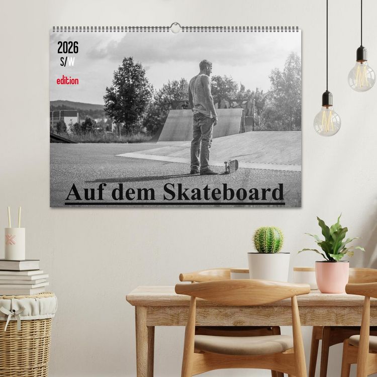 Produktbild: Auf dem Skateboard (Wandkalender 2026 DIN A2 quer), CALVENDO Monatskalender