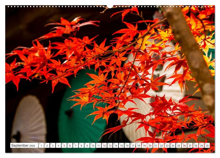 Produktbild: Herbst in Japan (Wandkalender 2026 DIN A2 quer), CALVENDO Monatskalender