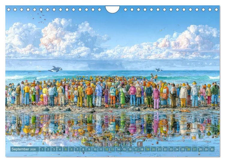 Produktbild: Am Wasser - Bei Sturm und Sonnenschein (Wandkalender 2026 DIN A4 quer), CALVENDO Monatskalender