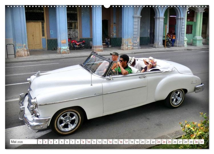 Produktbild: Chevy '50 - Mit 75 unterwegs in Kuba (Wandkalender 2026 DIN A2 quer), CALVENDO Monatskalender