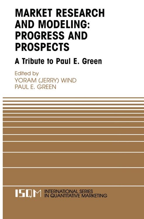 Produktbild: Marketing Research and Modeling: Progress and Prospects