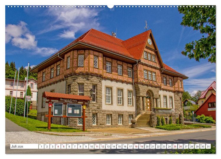 Produktbild: Schierke am Brocken - Die sch&ouml;nste Ortschaft unterhalb des Brockengipfels (hochwertiger Premium Wandkalender 2026 DIN A2 quer), Kunstdruck in Hochglanz