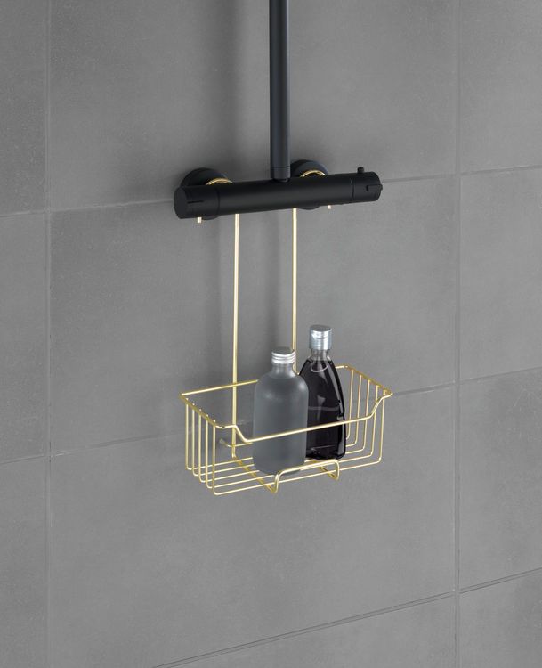 Produktbild: Thermostat-Dusch-Caddy Mod. Milo Gold, Edelstahl rostfrei