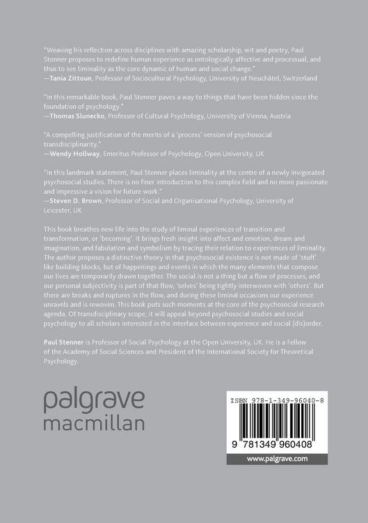 Produktbild: Liminality and Experience