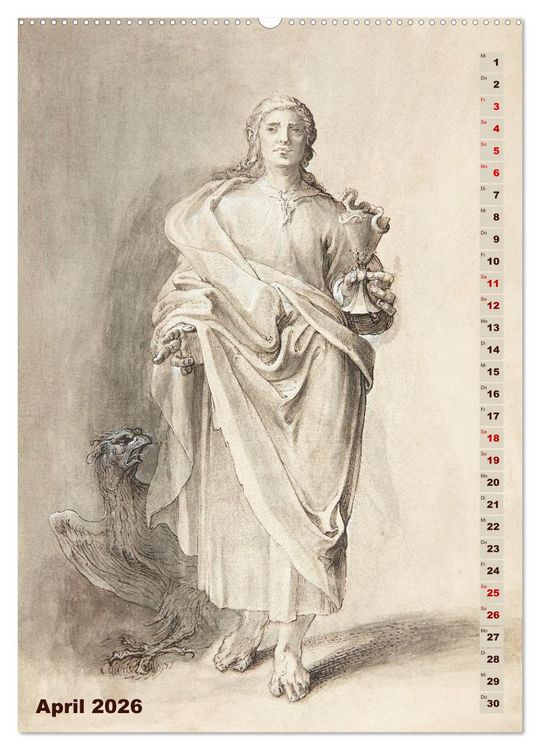 Produktbild: Jesus und die zw&ouml;lf Apostel (hochwertiger Premium Wandkalender 2026 DIN A2 hoch), Kunstdruck in Hochglanz