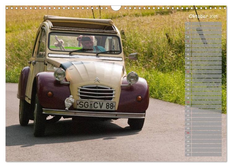 Produktbild: Kultautomobil Ente Citro&euml;n 2CV (Wandkalender 2025 DIN A3 quer), CALVENDO Monatskalender