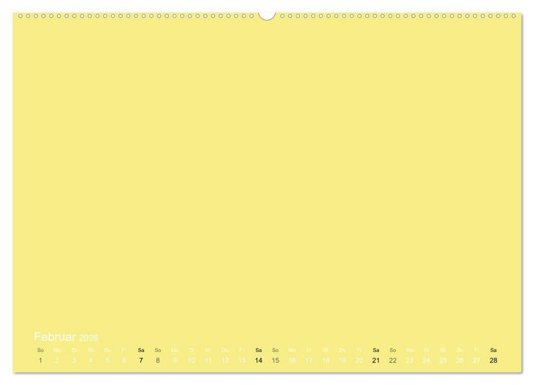 Produktbild: Bastelkalender - Gelb (Wandkalender 2026 DIN A2 quer), CALVENDO Monatskalender
