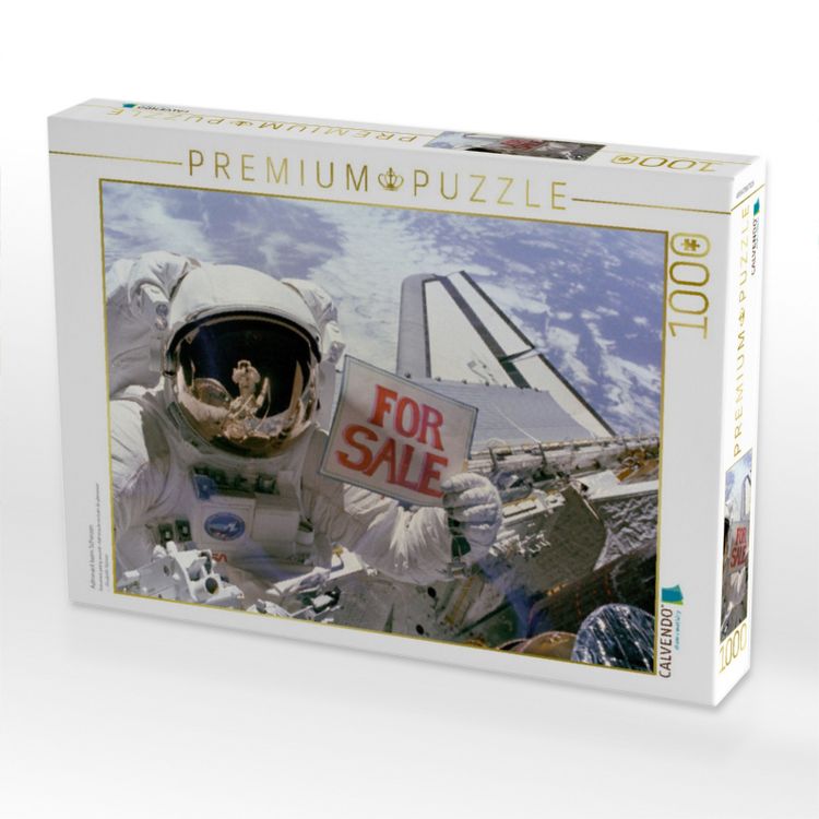Produktbild: CALVENDO Puzzle Astronaut beim Scherzen | 1000 Teile Lege-Gr&ouml;&szlig;e 64x48cm Foto-Puzzle f&uuml;r gl&uuml;ckliche Stunden
