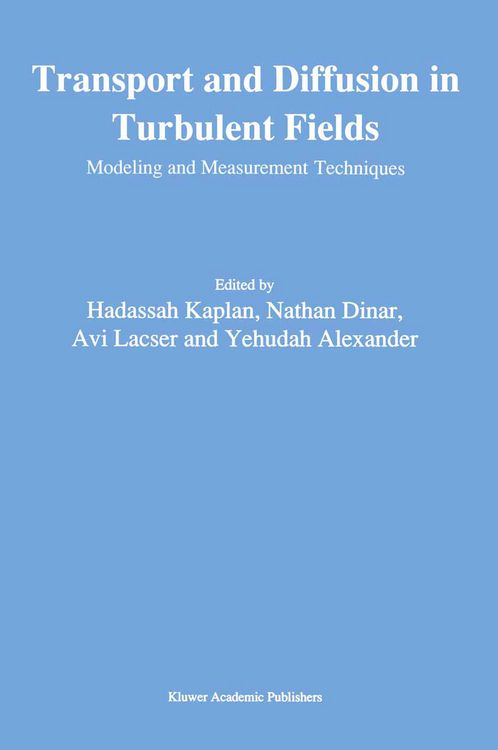 Produktbild: Transport and Diffusion in Turbulent Fields