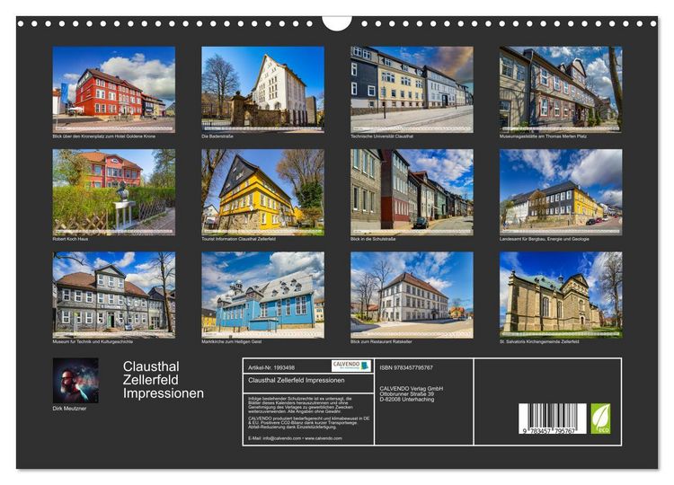 Produktbild: Clausthal Zellerfeld Impressionen (Wandkalender 2026 DIN A3 quer), CALVENDO Monatskalender