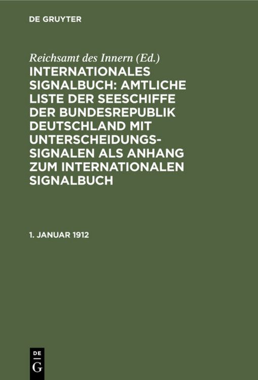 Produktbild: 1. Januar 1912