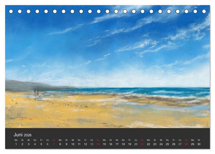 Produktbild: Landschaftspastelle (Tischkalender 2026 DIN A5 quer), CALVENDO Monatskalender