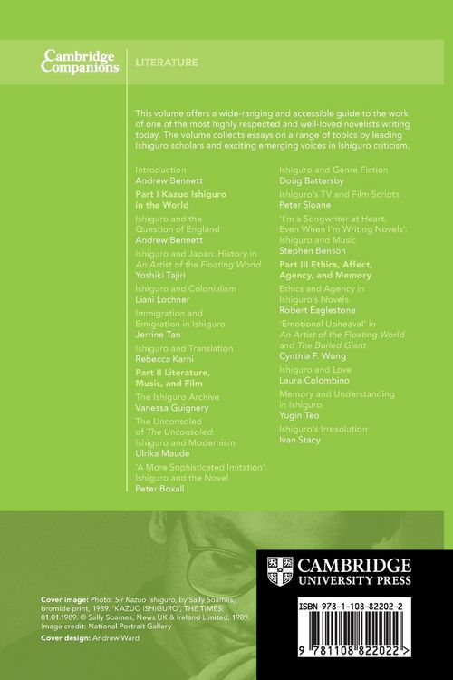 Produktbild: The Cambridge Companion to Kazuo Ishiguro