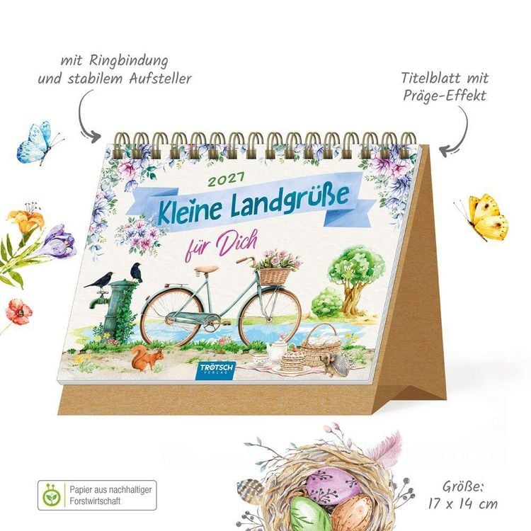 Produktbild: TR&Ouml;TSCH - Aufstellkalender Kleine Landgr&uuml;&szlig;e 2027
