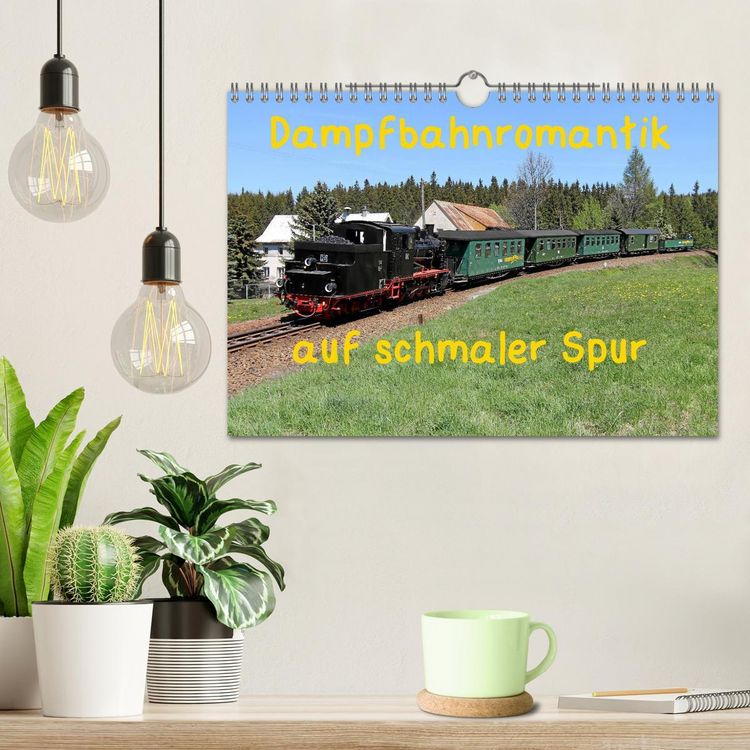 Produktbild: Dampfbahnromantik auf schmaler Spur (Wandkalender 2026 DIN A4 quer), CALVENDO Monatskalender
