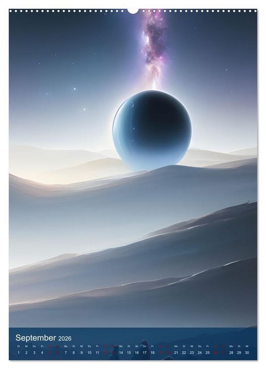 Produktbild: Mondn&auml;chte- Mondverzauberte N&auml;chte aus der KI (Wandkalender 2026 DIN A2 hoch), CALVENDO Monatskalender