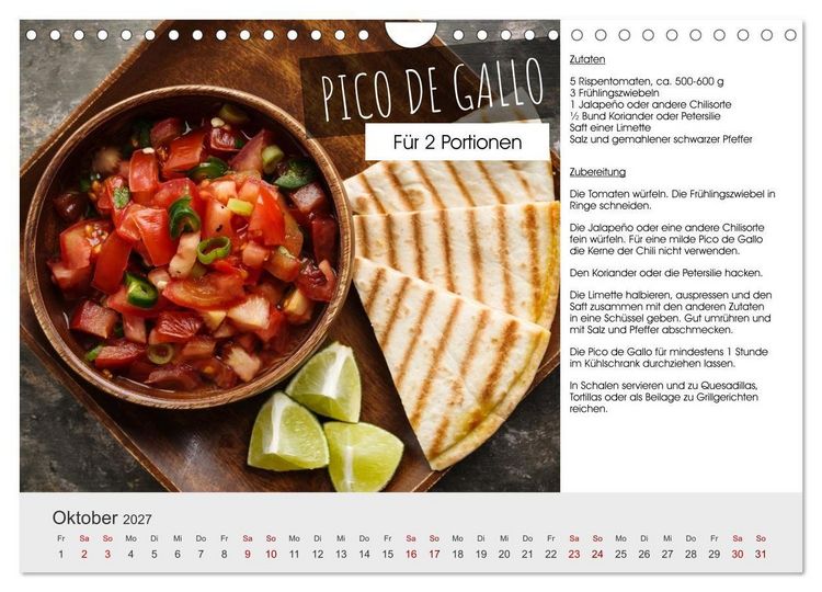 Produktbild: Vegetarisch - leicht und lecker (Wandkalender 2027 DIN A4 quer), CALVENDO Monatskalender