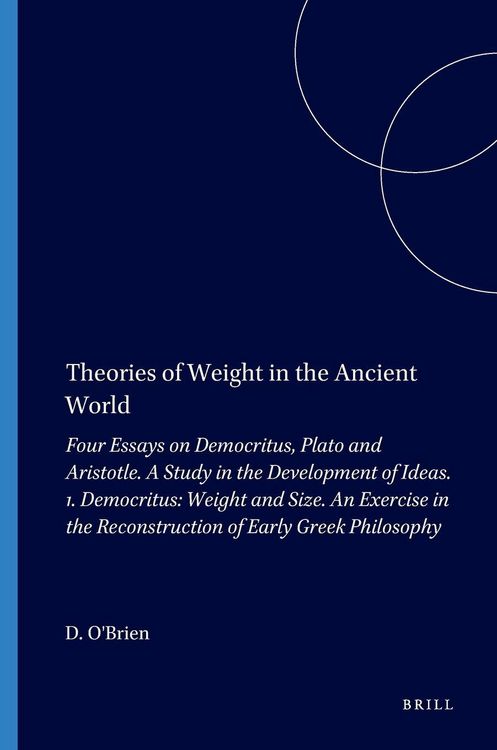 Produktbild: Theories of Weight in the Ancient World