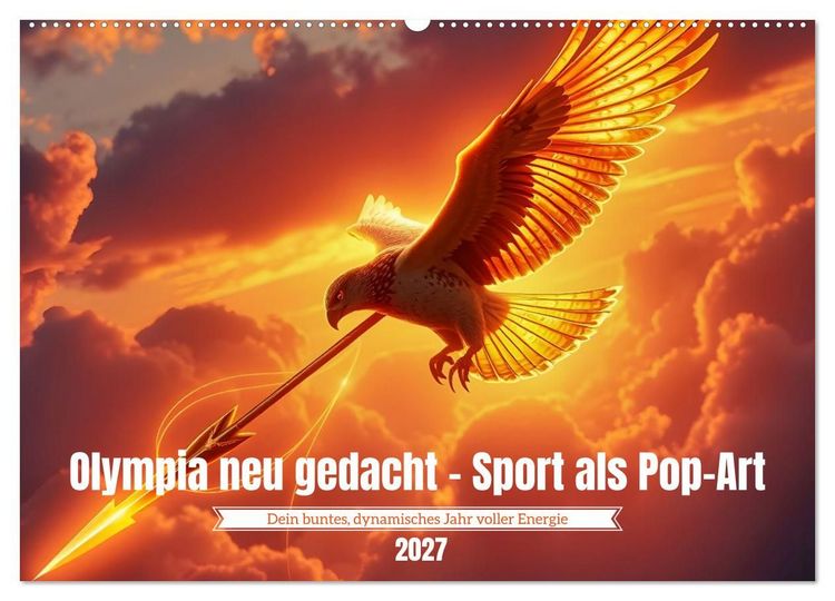 Produktbild: Olympia neu gedacht - Sport als Pop-Art (Wandkalender 2027 DIN A2 quer), CALVENDO Monatskalender