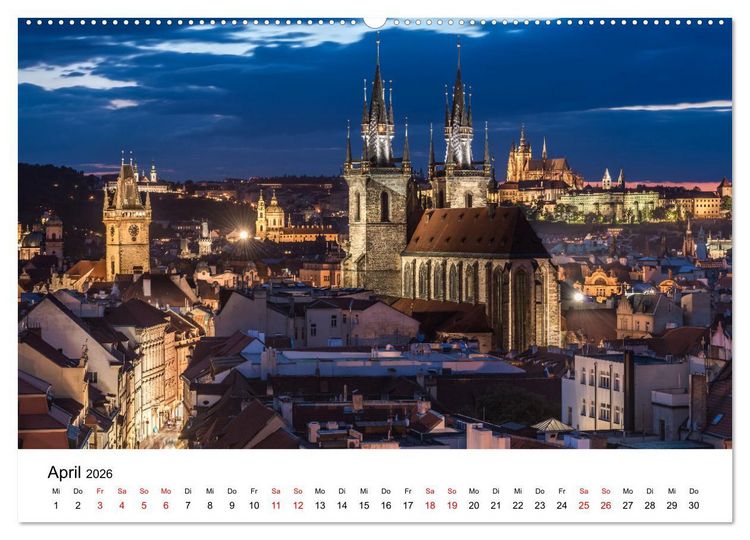 Produktbild: Lichter der Stadt (hochwertiger Premium Wandkalender 2026 DIN A2 quer), Kunstdruck in Hochglanz