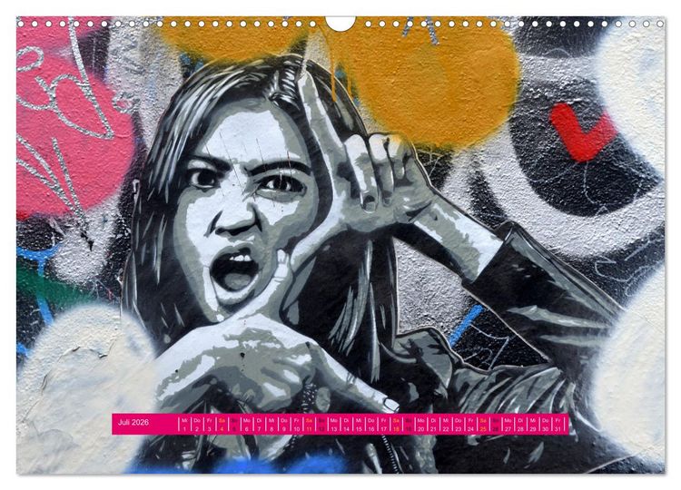 Produktbild: Streetart-Kunst, die die Stra&szlig;en Londons atmen l&auml;sst (Wandkalender 2026 DIN A3 quer), CALVENDO Monatskalender