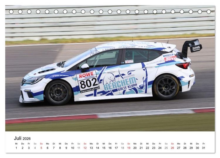 Produktbild: VLN Langstrecken Meisterschaft (Tischkalender 2026 DIN A5 quer), CALVENDO Monatskalender