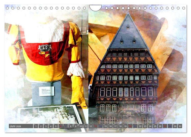 Produktbild: Erlebnis-R&auml;ume Kunst und Kultur in Hildesheim (Wandkalender 2026 DIN A4 quer), CALVENDO Monatskalender