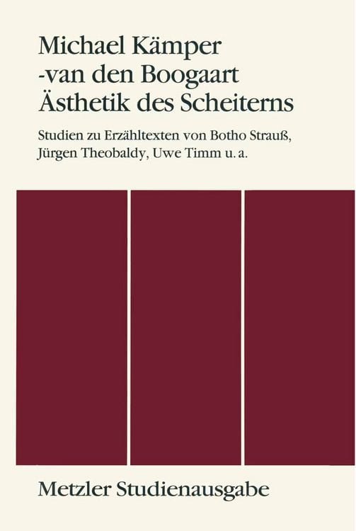Produktbild: &Auml;sthetik des Scheiterns