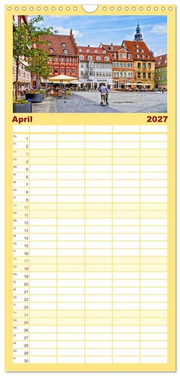 Produktbild: Familienplaner 2027 - Coburg - Veste, Markt & mehr mit 5 Spalten (Wandkalender, 21 x 45 cm) CALVENDO