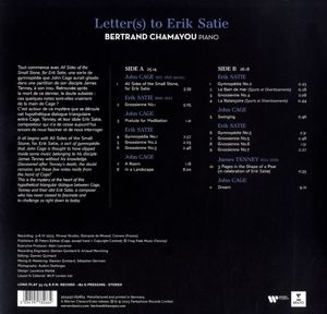 Produktbild: Letter(s) to Erik Satie