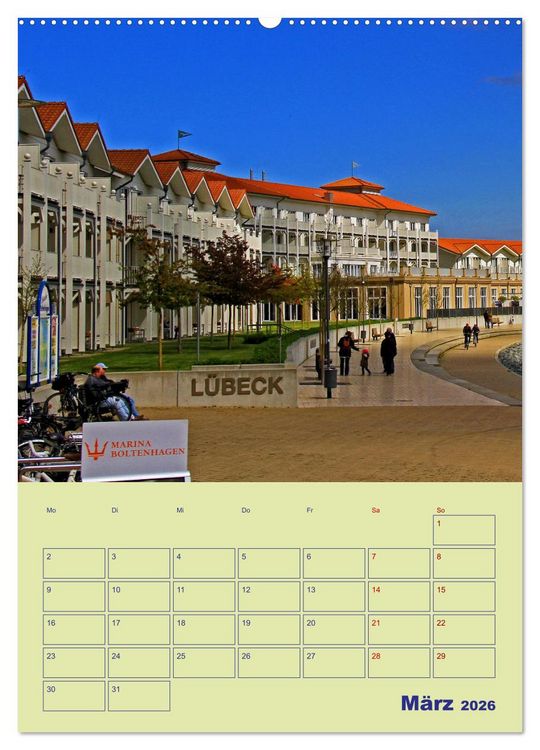 Produktbild: Sehnsuchtsort Ostseebad Boltenhagen (hochwertiger Premium Wandkalender 2026 DIN A2 hoch), Kunstdruck in Hochglanz