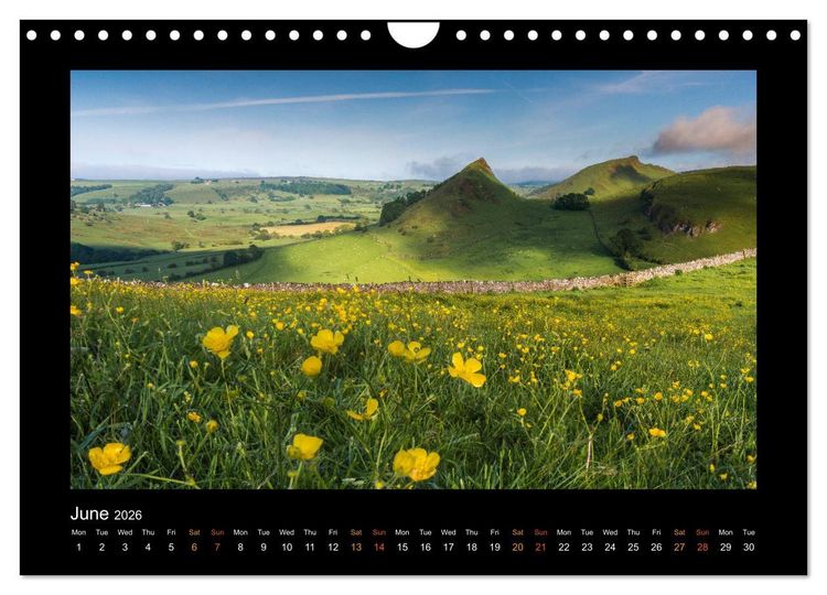 Produktbild: The Changing Seasons of the Peak District (Wall Calendar 2026 DIN A4 landscape), CALVENDO 12 Month Wall Calendar