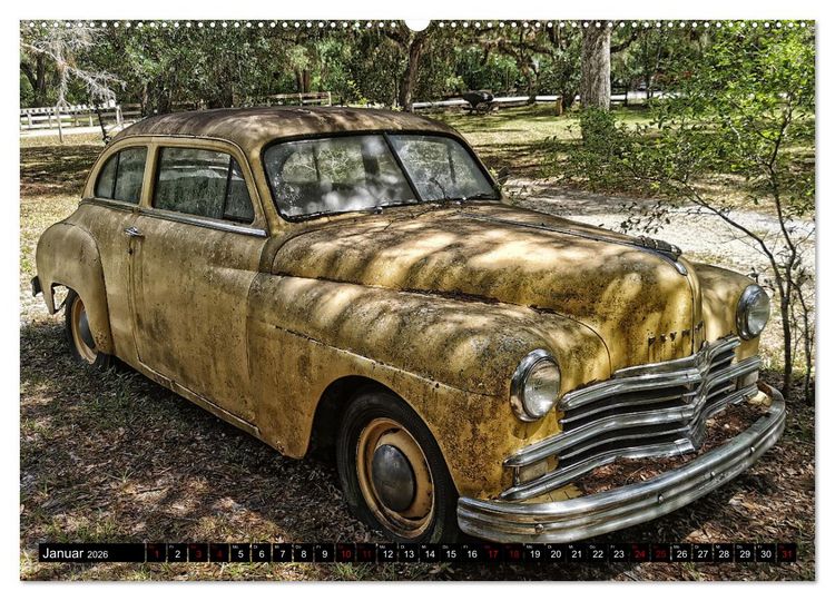 Produktbild: Florida Junk Cars (hochwertiger Premium Wandkalender 2026 DIN A2 quer), Kunstdruck in Hochglanz