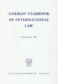 Produktbild: German Yearbook of International Law - Jahrbuch f&uuml;r Internationales Recht.