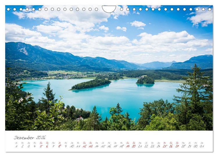 Produktbild: Der wundersch&ouml;ne Faaker See in K&auml;rnten (Wandkalender 2026 DIN A4 quer), CALVENDO Monatskalender