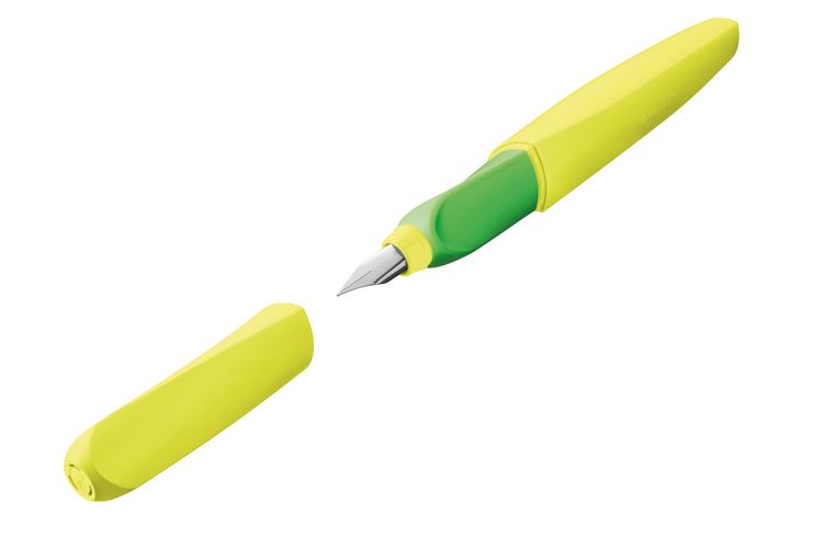 Produktbild: Pelikan F&uuml;llhalter Twist, Neon Gelb, Feder M, universell f&uuml;r Rechts- und Linksh&auml;nder