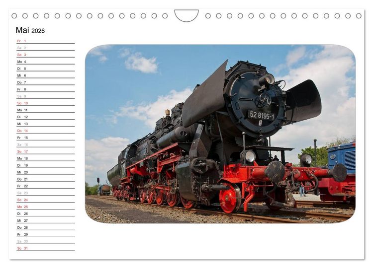 Produktbild: Unter Dampf - Dampflokromantik (Wandkalender 2026 DIN A4 quer), CALVENDO Monatskalender