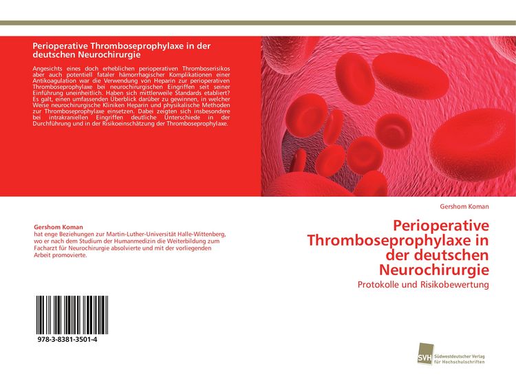 Produktbild: Perioperative Thromboseprophylaxe in der deutschen Neurochirurgie