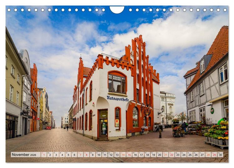Produktbild: Wismar Impressionen (Wandkalender 2026 DIN A4 quer), CALVENDO Monatskalender
