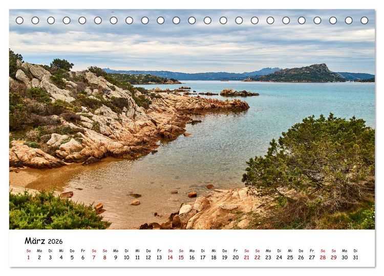 Produktbild: Sardinien - Ein St&uuml;ck Karibik im Mittelmeer (Tischkalender 2026 DIN A5 quer), CALVENDO Monatskalender