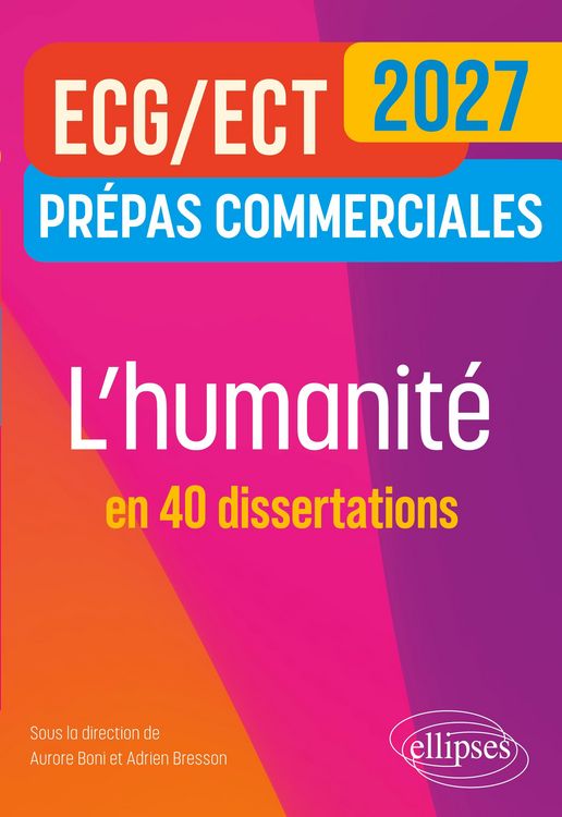 Produktbild: L'humanit&eacute; en 40 dissertations. Pr&eacute;pas commerciales ECG-ECT