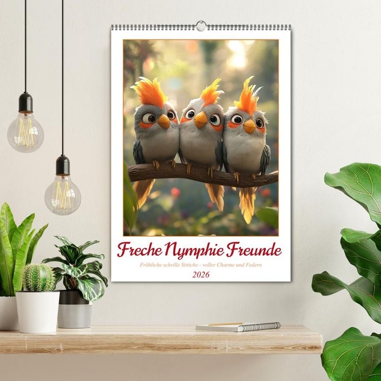 Produktbild: Freche Nymphie Freunde (Wandkalender 2026 DIN A2 hoch), CALVENDO Monatskalender