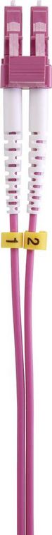 Produktbild: Renkforce RF-4969080 Glasfaser LWL Anschlusskabel 3.00 m Purpur-Rot [1x LC-Stecker - 1x LC-Stecker] 50/125 &micro; Multimode OM4