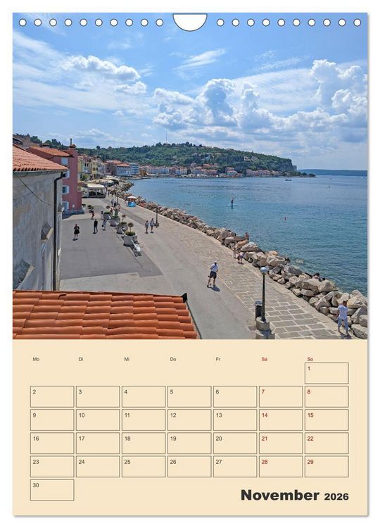 Produktbild: Piran, Sloweniens Perle am Mittelmeer (Wandkalender 2026 DIN A4 hoch), CALVENDO Monatskalender