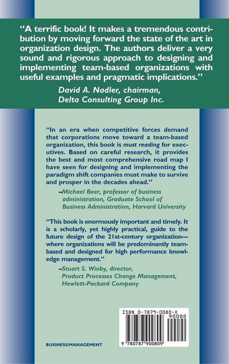 Produktbild: Designing Team Based Organizations
